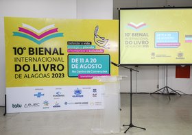 Café de lançamendo da 10ª Bienal Internacional do Livro de Alagoas