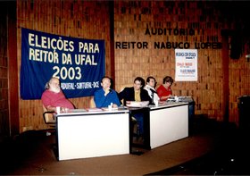 ELEIÇÃO REITORIA DISPUTA ANA DAYSE E PROFESSOR SÁVIO