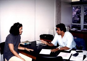 DIRETOR DO NPD VICENTE JULIÃO E TÉCNICA SANDRA
