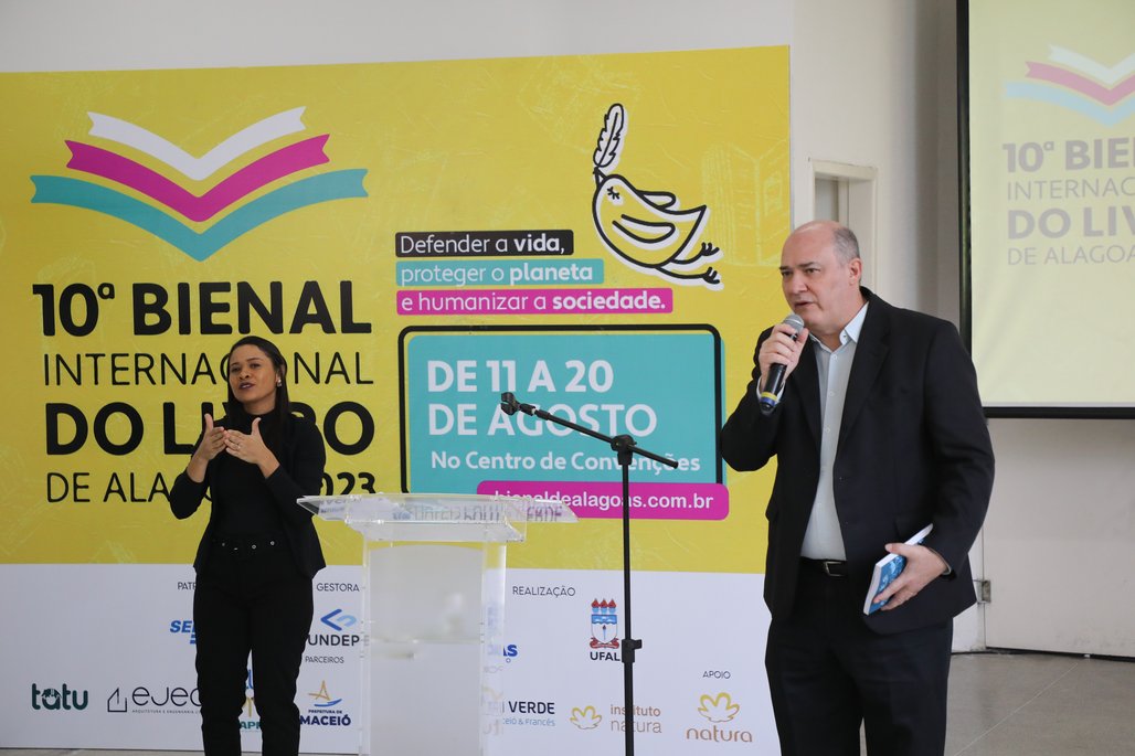 Café de lançamendo da 10ª Bienal Internacional do Livro de Alagoas