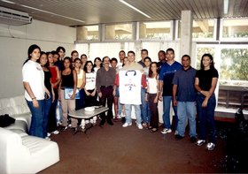 ATLETA SE APRESENTA AO REITOR ROGÉRIO PINHEIRO