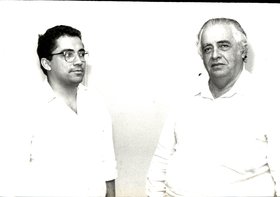 REITOR FERNANDO GAMA E DIRETOR DE IMPRENSA