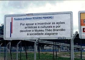 OUTDOOR HOMENAGEM AO REITOR ROGÉRIO PINHEIRO