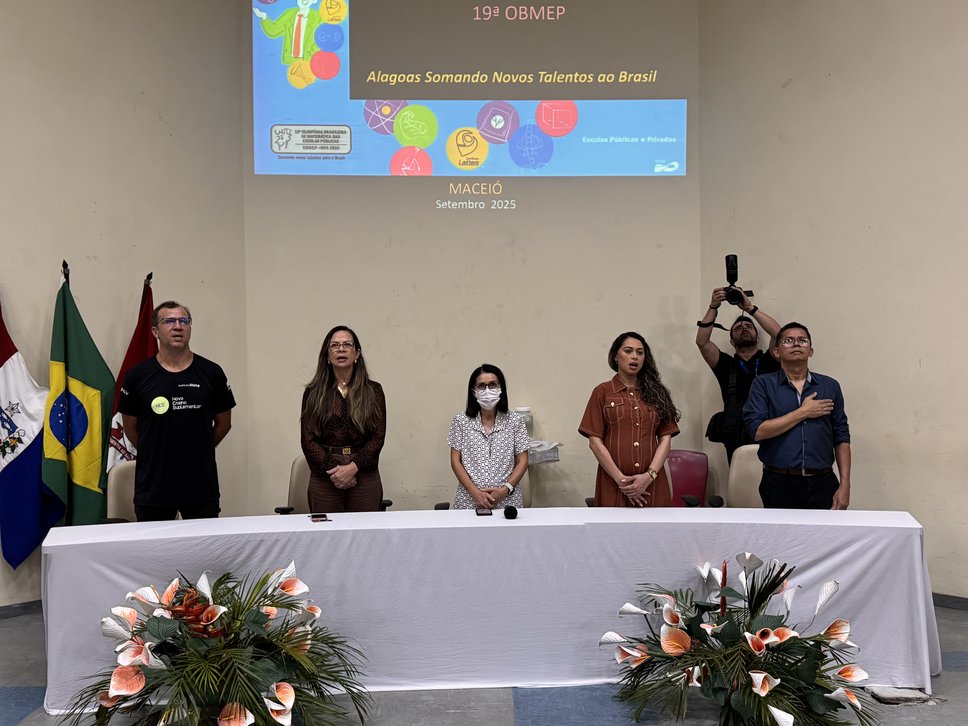 Solenidade de entrega de medalhas OBMEP