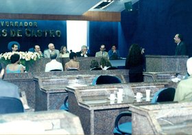 HOMENAGEM DA CÂMARA DOS VEREADORES À PROFESSORA ELIANA MAURÍCIO E GILBERTO FONTES