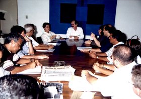 CONVÊNIO REITORA DELZA GÍTAI, PROFESSORA MARGARIDA, DR. NEILTON E REITOR ROGÉRIO