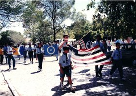 ACAMPAMENTO DE ESCOTEIROS DE VÁRIOS ESTADOS NO CAMPUS UNIVERSITÁRIO
